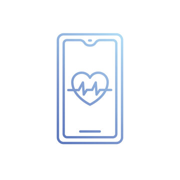 recommend clip art: Healthcare App icon vector stock illustration
