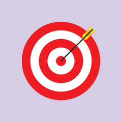 Target Goal Vector Illustration Icon Business Target Icon
