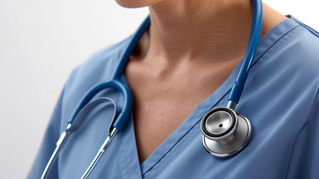 nurse wearing a stethoscope
