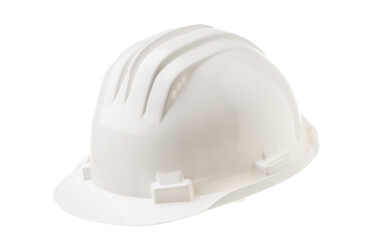 White helmet on a white background, personal protective equipment. Isolated