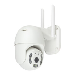 street cctv camera isolated from background