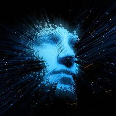 abstract fractal burst