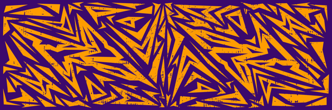 Sport abstract design background in orange and purple color. Sports vector backgrounds. Suitable for backdrop, poster and cover template.