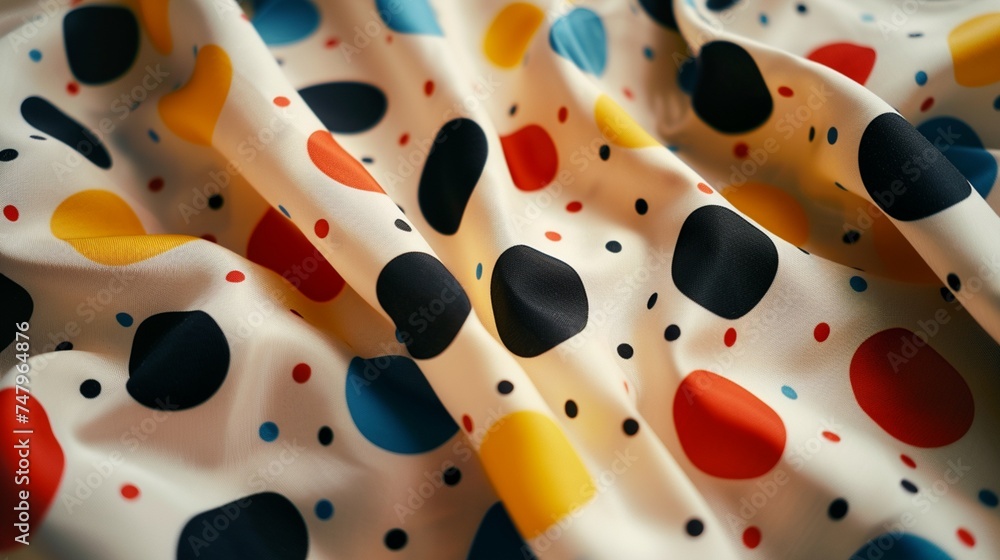 Poster playful polka dots scattered across the fabric, adding a pop of retro-inspired charm to any ensemble