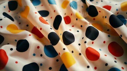 Playful polka dots scattered across the fabric, adding a pop of retro-inspired charm to any...