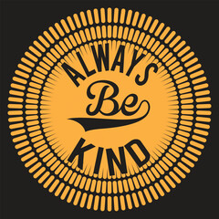 Naklejka premium Be Kind to Your Mind Typography T-Shirt Design