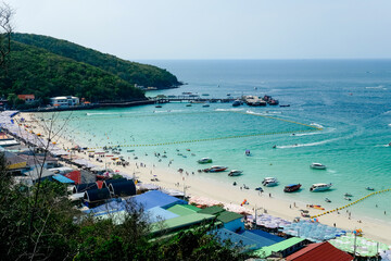 View of Nual Beach at Koh Lan, Pattaya, Chonburi Province,Thailand