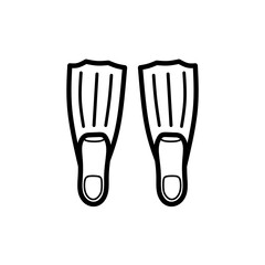Flippers design illustration 