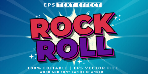 Obraz premium vector retro vintage music party text effect editable