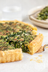 Spinach quiche