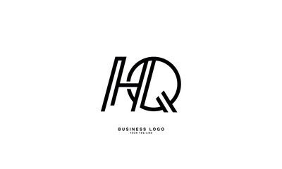 Obraz premium HQ, QH, H, Q, Abstract Letters Logo Monogram