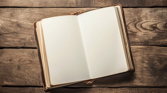A Blank Notebook is open on the table