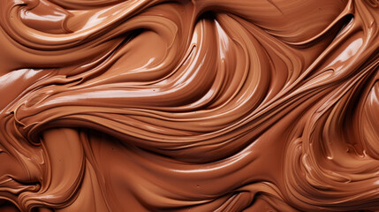 Naklejka premium Texture of chocolate mixed with white cream. Elegant sweet background. Generative AI
