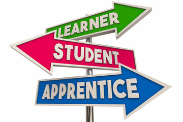 Apprentice Learner Student On the Job Training Worker Skill Education 3d Illustration
