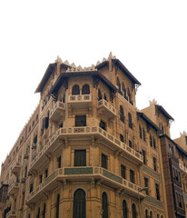 Triesta building or Central Bank building) designed by the Slovenian-Italian architect Antonio Lasciac in 1910. The building -  Kasr El Nile Street, downtown Cairo, Egypt
