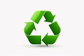 a green recycle symbol