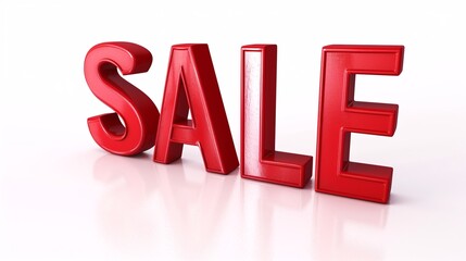 a red text on a white surface