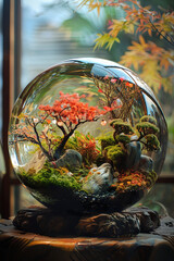 A tiny world in a crystal ball