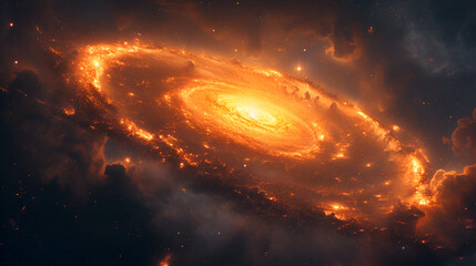 Obraz premium galaxy wallpaper with stars and planet 