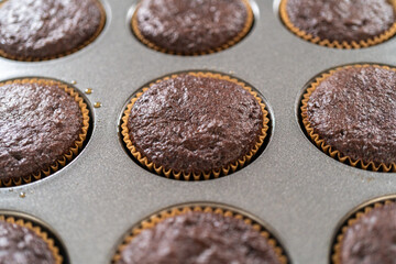 Baking Chocolate Cupcakes with Decadent Chocolate Frosting