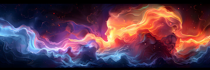 fire flames background,
Abstract Digital Glitch Art Fusion
