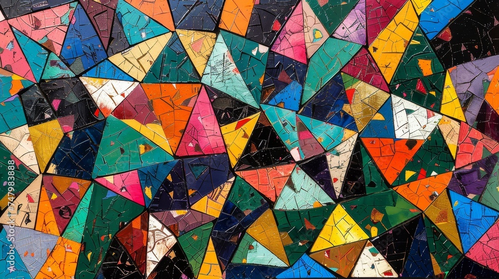 Aufkleber capturing the sensation of falling in love with abstract patterns.