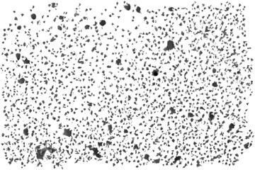 Wall with holes old shabby surface black and white isolated pattern