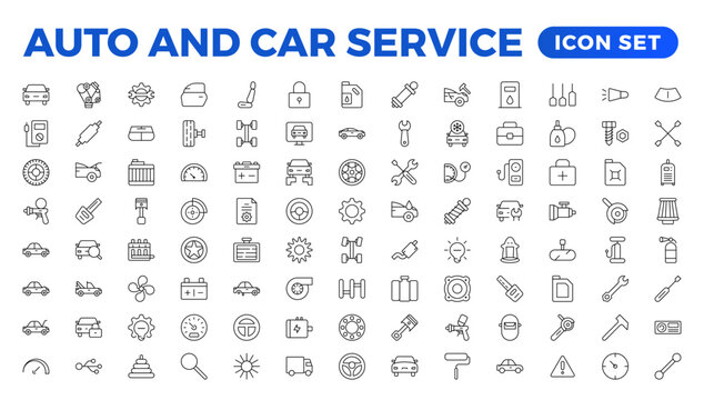 Car service and repair icon set. Car service and garage.car, auto, automobile icon. repair icons element. Garage, engine, oil, maintenance, accelerate icon. Car service icon set. Auto service, car