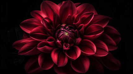 red dahlia flower