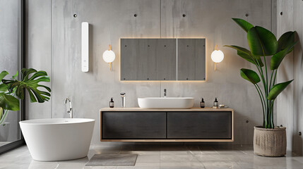 Smart bathroom cabinets with integrated Bluetoot