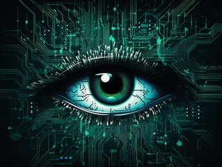a close up of an eye