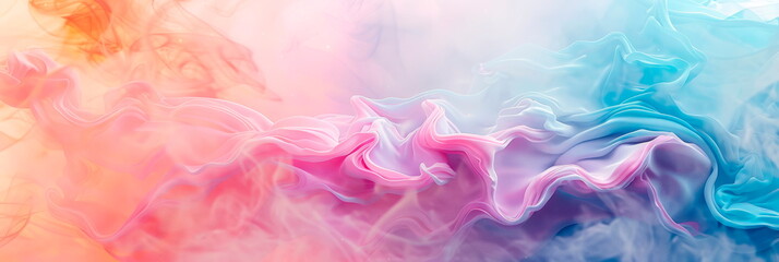Fototapeta premium enchanted watercolor background featuring ethereal swirls of pastel hues, evoking a sense of magic and wonder.