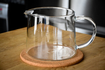 Glass kettle for hot tea