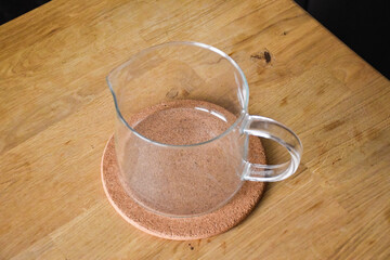 Glass kettle for hot tea