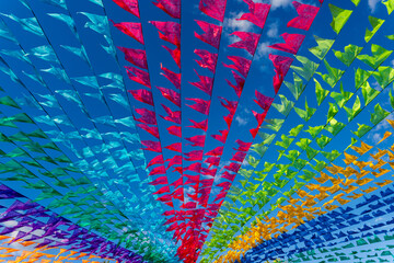 bandeiras coloridas de festa junina (festa de são joão) no brasil