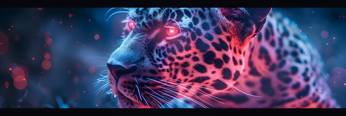  Fantasy Vaporware Portrait of Retrowave Leopard,
A jaguar in the jungle wallpapers

