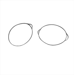 lemon vector illustration. lemon picture for a postcard. Citrus fruit for tea
