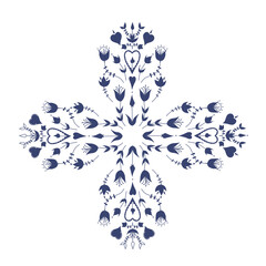 abstract floral pattern drawn in vector, print for fabric
