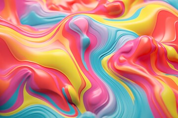 a close up of a colorful liquid - obrazy, fototapety, plakaty