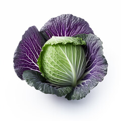 Obraz premium cabbage on white background 