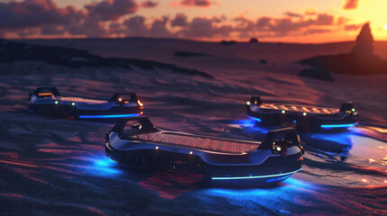 Solar powered hoverboards