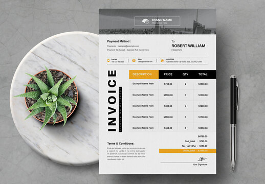 Invoice Template Layout