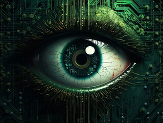 a close up of an eye