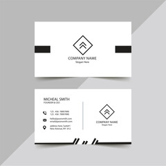 Elegant company business card template design.