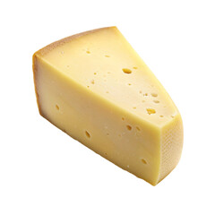 Piece of cheese isolated on Transparent background.