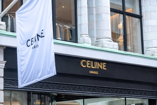 LONDON-  Celine on Bond Street. 
High-end French brand offering a sophisticated collection of women's apparel, shoes & leather goods
