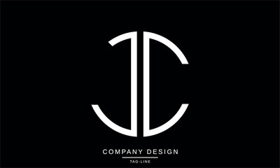 JC, CJ Abstract Letters Logo Monogram Design Icon