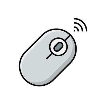Wireless Mouse icon vector stock illustration
