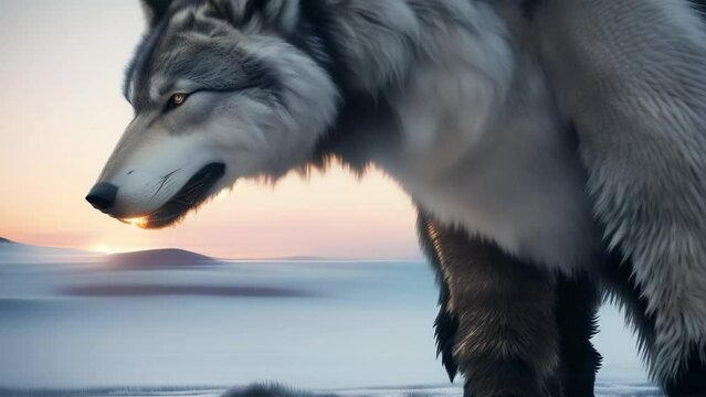 Wolf fantasy 4K motion