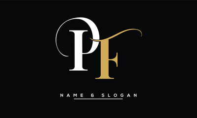 FP,  PF, F,  P  Abstract  Letters Logo Monogram